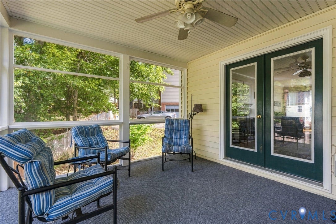 10904 Krossridge Circle, Brandon, North Chesterfield, VA 23236 Screen Porch