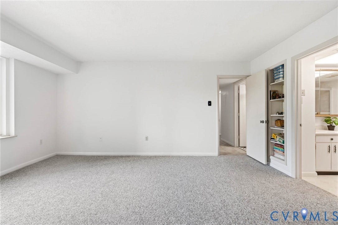 2956 Hathaway Road, #U407, Richmond, VA 23225 Wall-to-wall carpeting with a neutral color palette