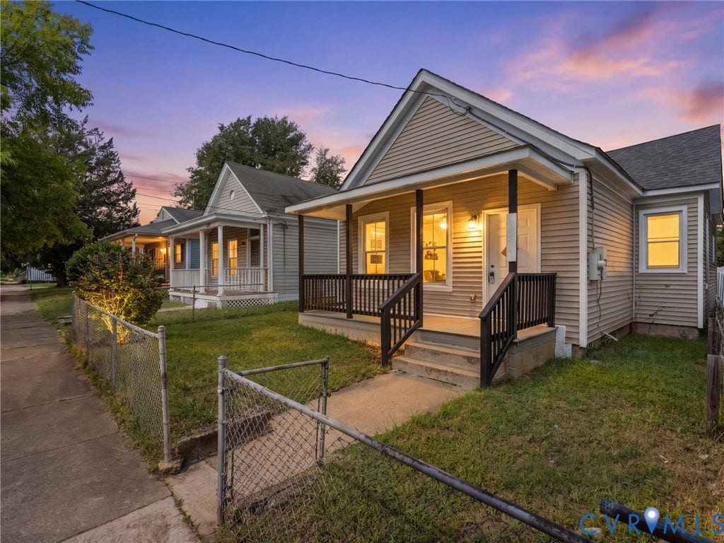 3059 Decatur Street, Richmond, VA 23224 Front of house with welcoming Front porch entry
