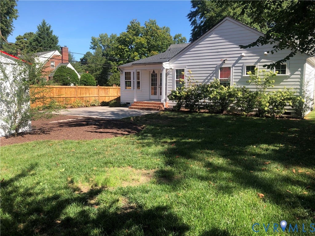 4919 Park Avenue, Near West End, Richmond, VA 23226 Large and landscaped backyard.