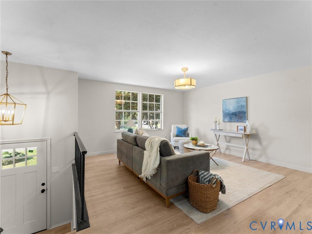 5907 Stella Road, Richmond, VA 23234 Light wood-finish flooring with white walls
