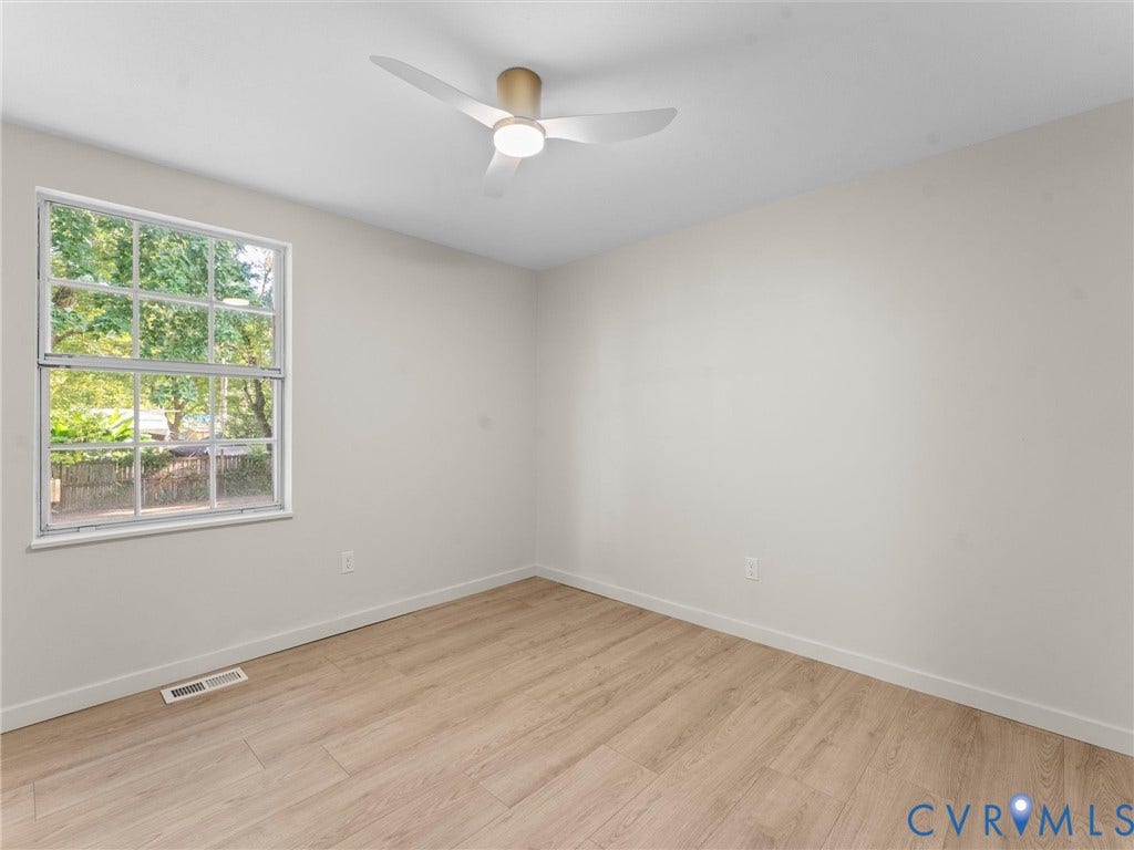 5907 Stella Road, Richmond, VA 23234 Recessed lighting, wood-finish flooring, and a modern ceiling fan with integrated lighting