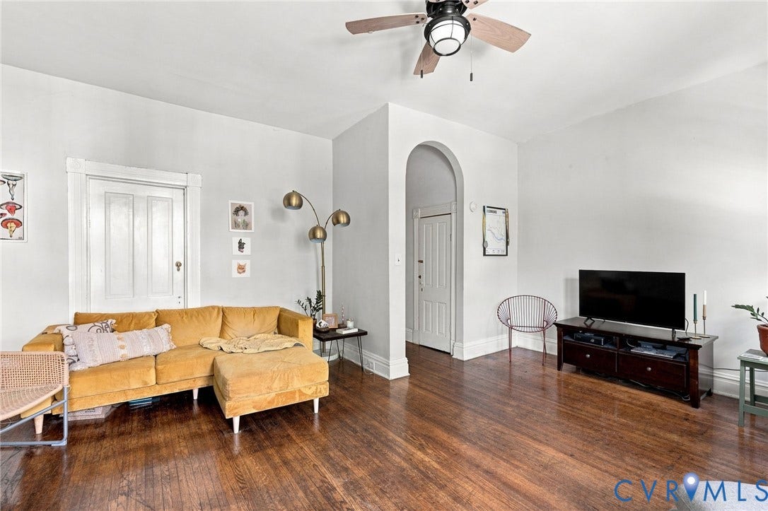 1523 Floyd Avenue, The Fan, Richmond, VA 23220 Upper front living room