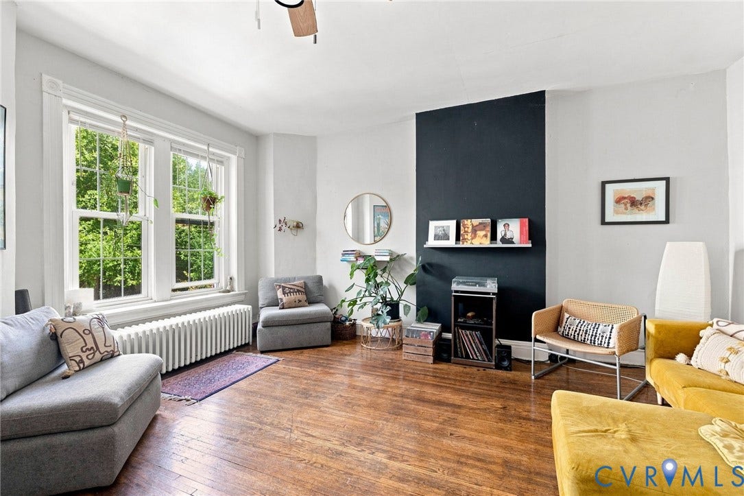 1523 Floyd Avenue, The Fan, Richmond, VA 23220 Upper front living room