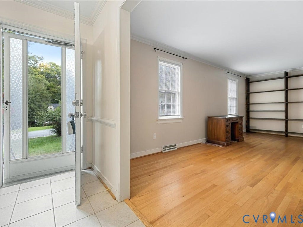 4630 Melody Court, Meadowbrook West, North Chesterfield, VA 23234 Tiled entryway with a new storm door