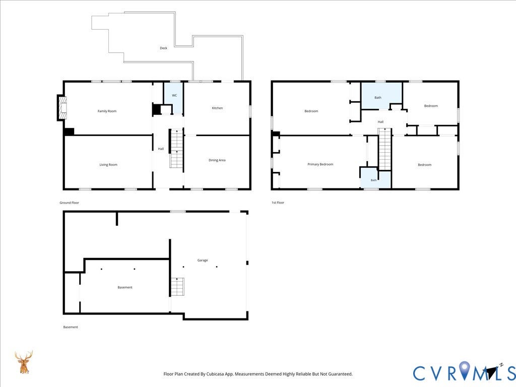 4630 Melody Court, Meadowbrook West, North Chesterfield, VA 23234 Floor plan