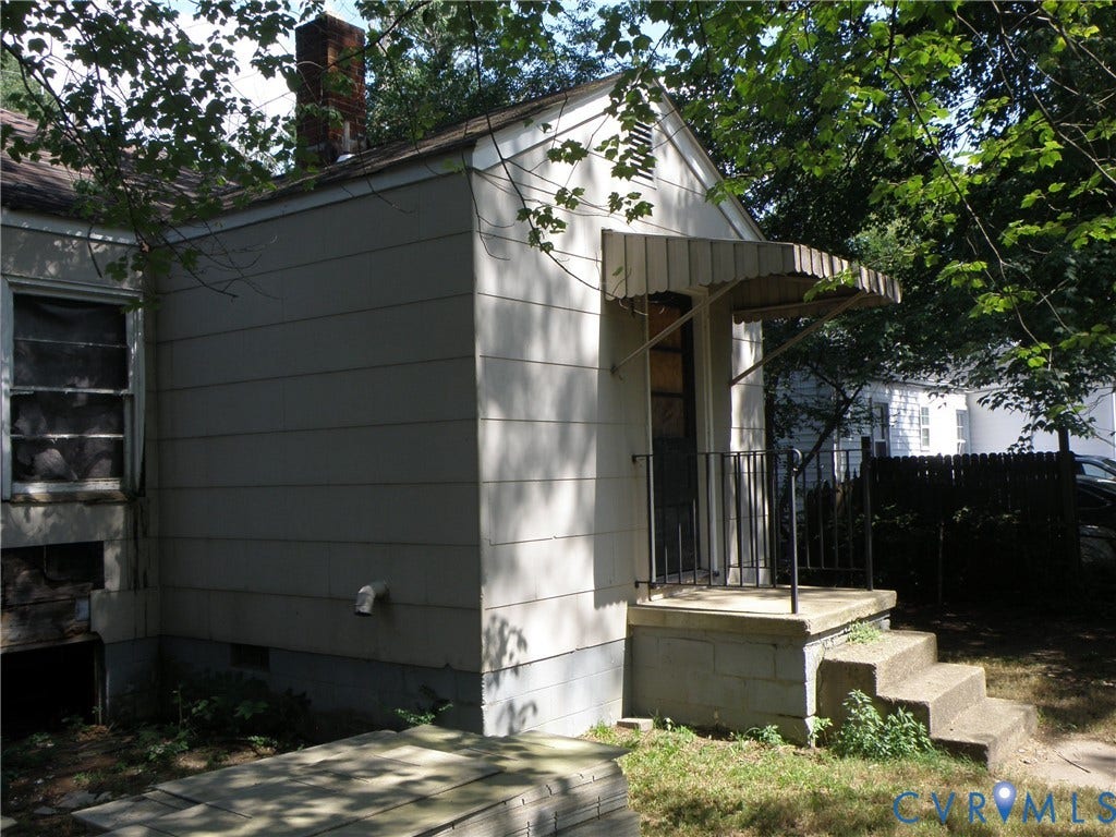 4519 Cranford Avenue, McGuire Area, Richmond, VA 23224 Back stoop and stairs to utility room and kitchen