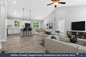 157 Patteson Road, Buckingham, VA 23921 Staged Great Room