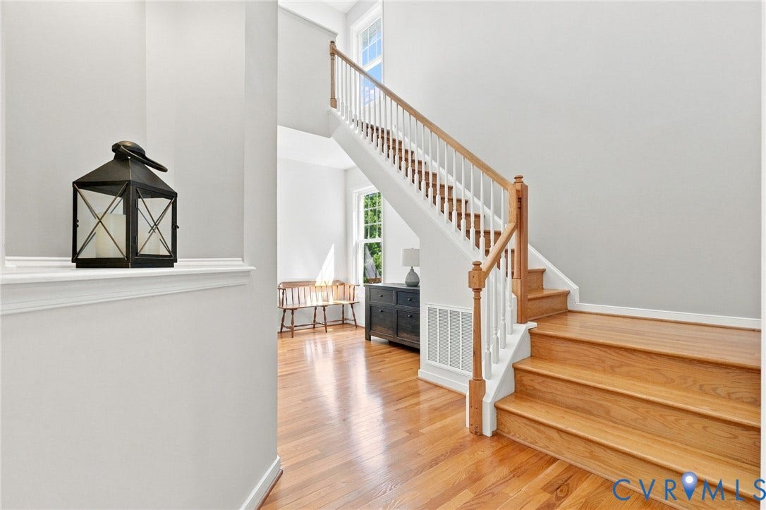 Hardwood flooring throughout the main level