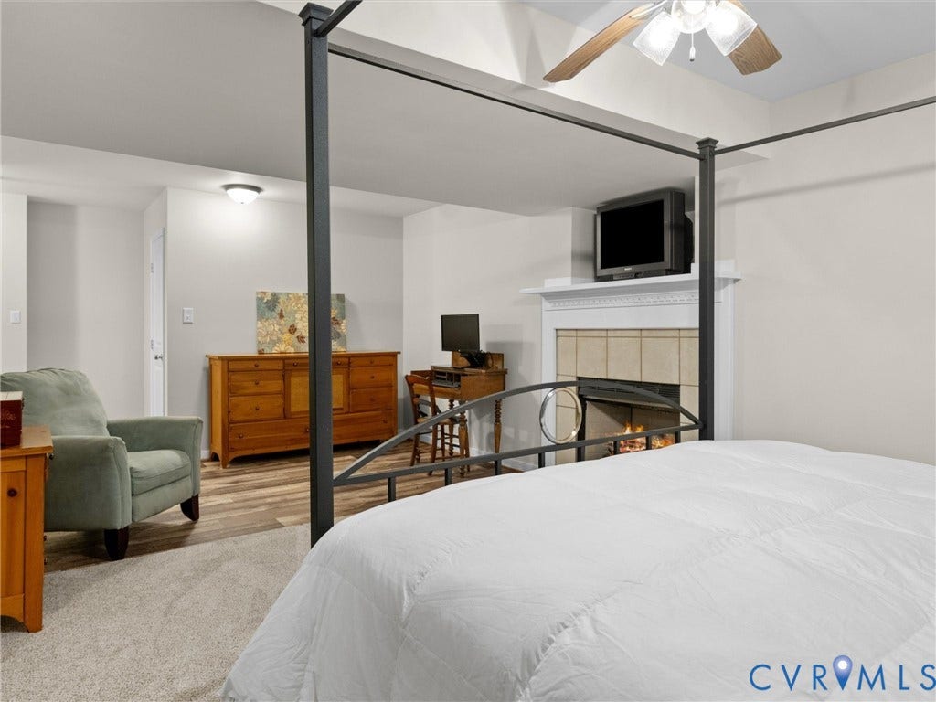 4305 Obscurity Lane, Mattox Woods, Powhatan, VA 23139 FINISHED WALKOUT BASEMENT WITH FIREPLACE AND FULL BATH