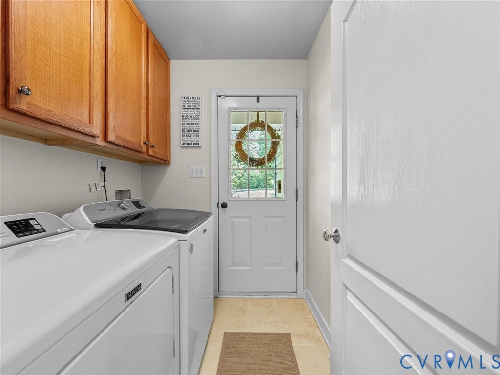 4305 Obscurity Lane, Mattox Woods, Powhatan, VA 23139 LAUNDRY WITH EXTERIOR DOOR
