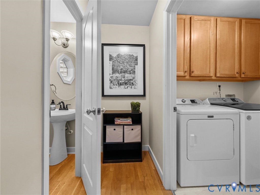 4305 Obscurity Lane, Mattox Woods, Powhatan, VA 23139 LAUNDRY ROOM ON THE FIRST FLOOR WITH EXTERIOR SIDE ENTRY