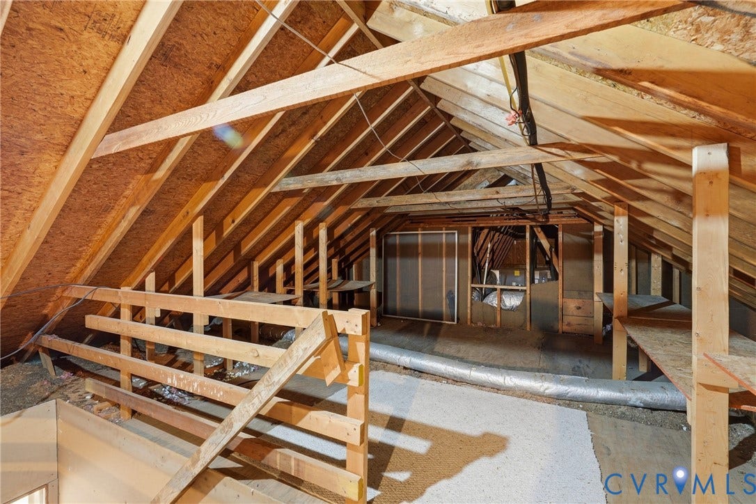 11150 Hames Lane, Glen Allen, VA 23059 Walk up attic - floored and hase shelving