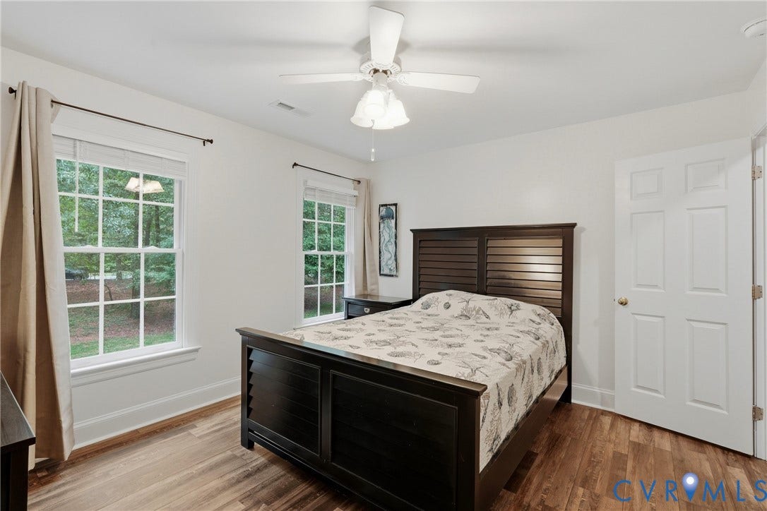 11150 Hames Lane, Glen Allen, VA 23059 Bedroom #5 - LVP flooring and ceiling fan