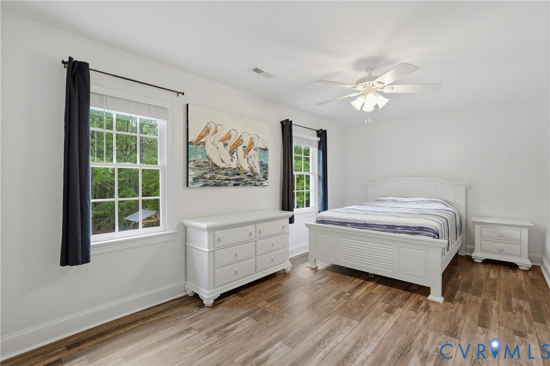 11150 Hames Lane, Glen Allen, VA 23059 Bedroom #3 - LVP flooring and ceiling fan