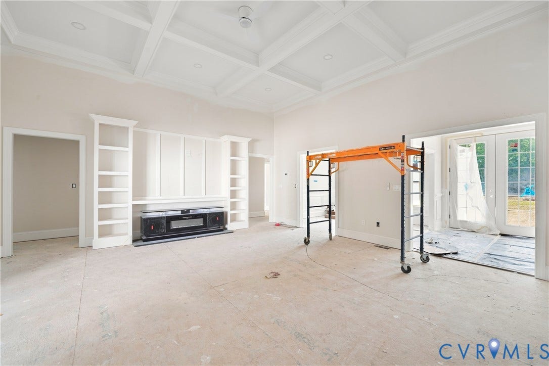 13216 Bradley Bridge Road, Chester, VA 23831 Coffered ceiling with recessed lighting