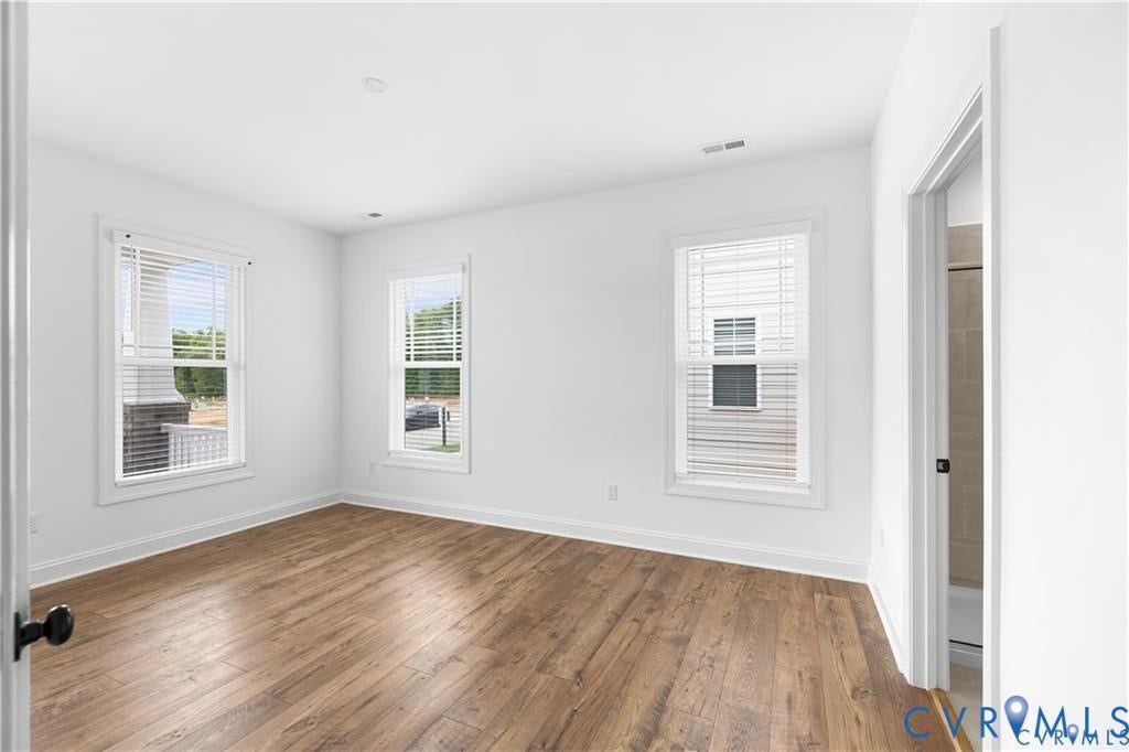 Spacious, light filled primary bedroom