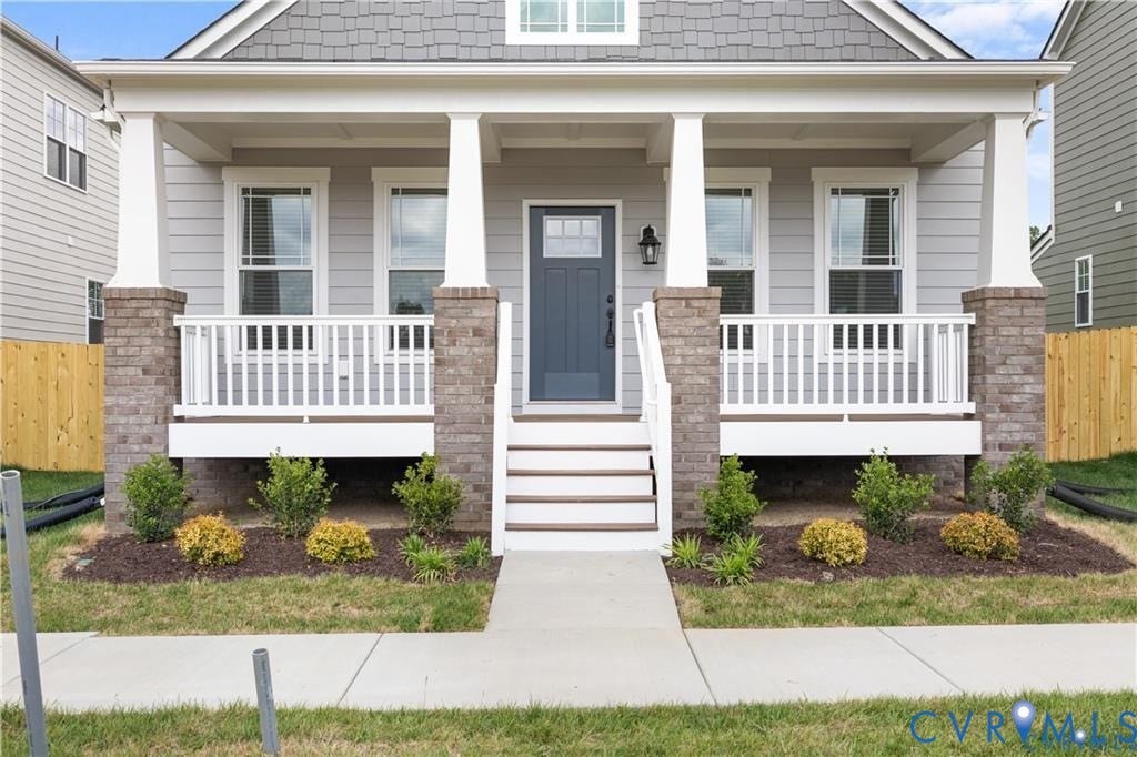 Newport model with charming front porch