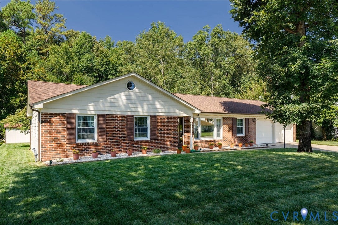 3356 Seaton Road, Petersburg, VA 23805 Brick and siding exterior with a gabled roof