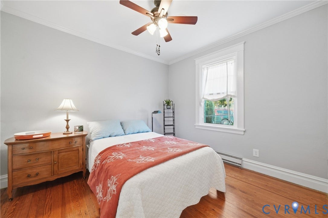2406 McRae Road, Richmond, VA 23235 Natural warmth of hardwood floors and neutral finishes make these bedrooms easy to personalize.