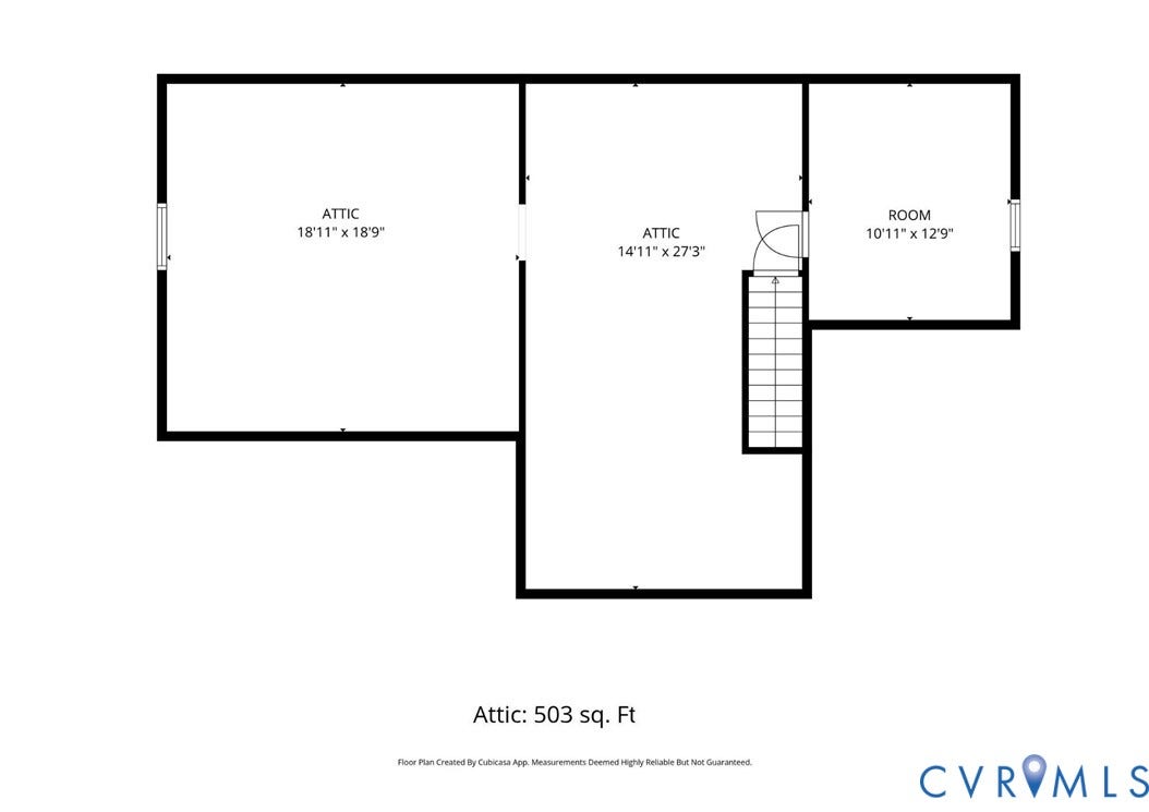 2406 McRae Road, Richmond, VA 23235 Unfinished Attic
