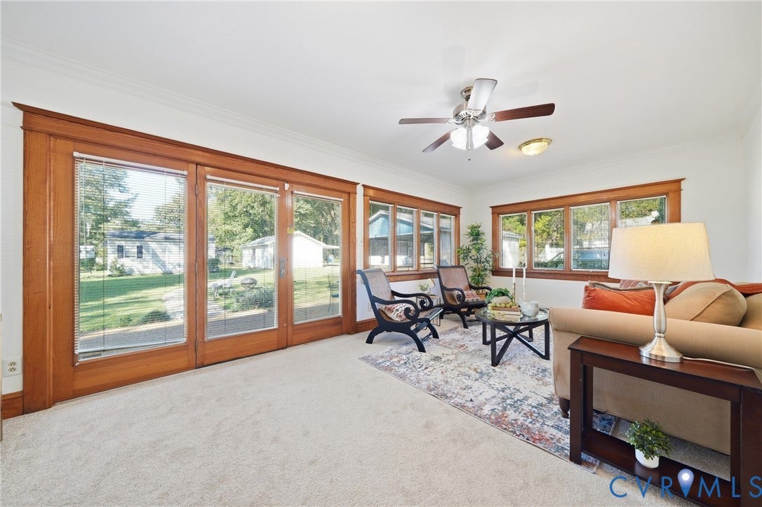 2406 McRae Road, Richmond, VA 23235 This light-filled space makes it easy to slow down and enjoy the view.