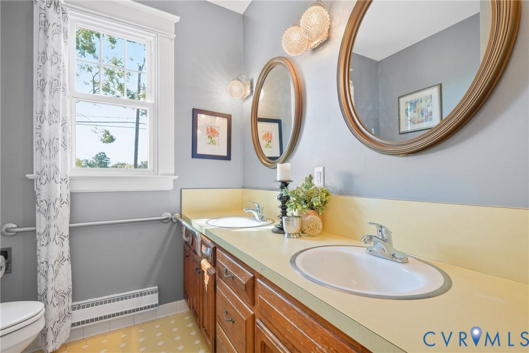 2406 McRae Road, Richmond, VA 23235 This hallway bathroom is conveniently accessible from the main level.