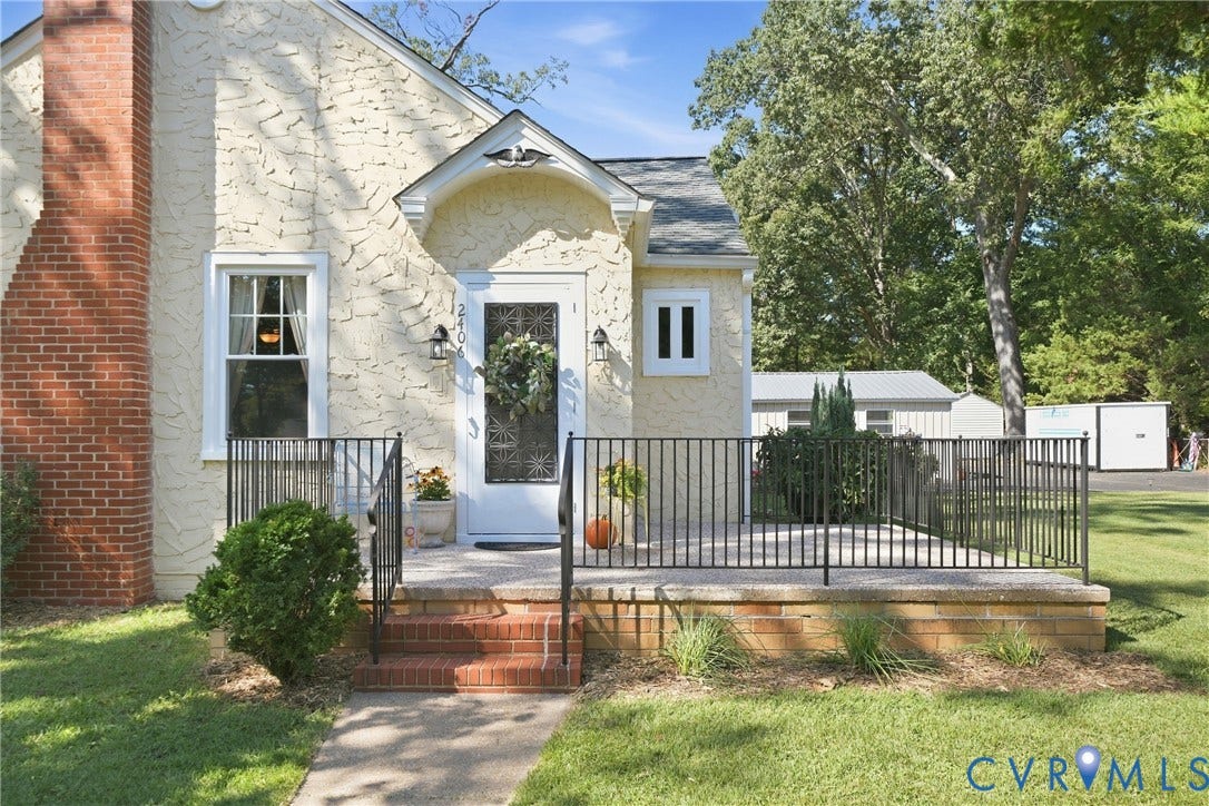 2406 McRae Road, Richmond, VA 23235 A welcoming front porch offers the perfect place to begin and end the day