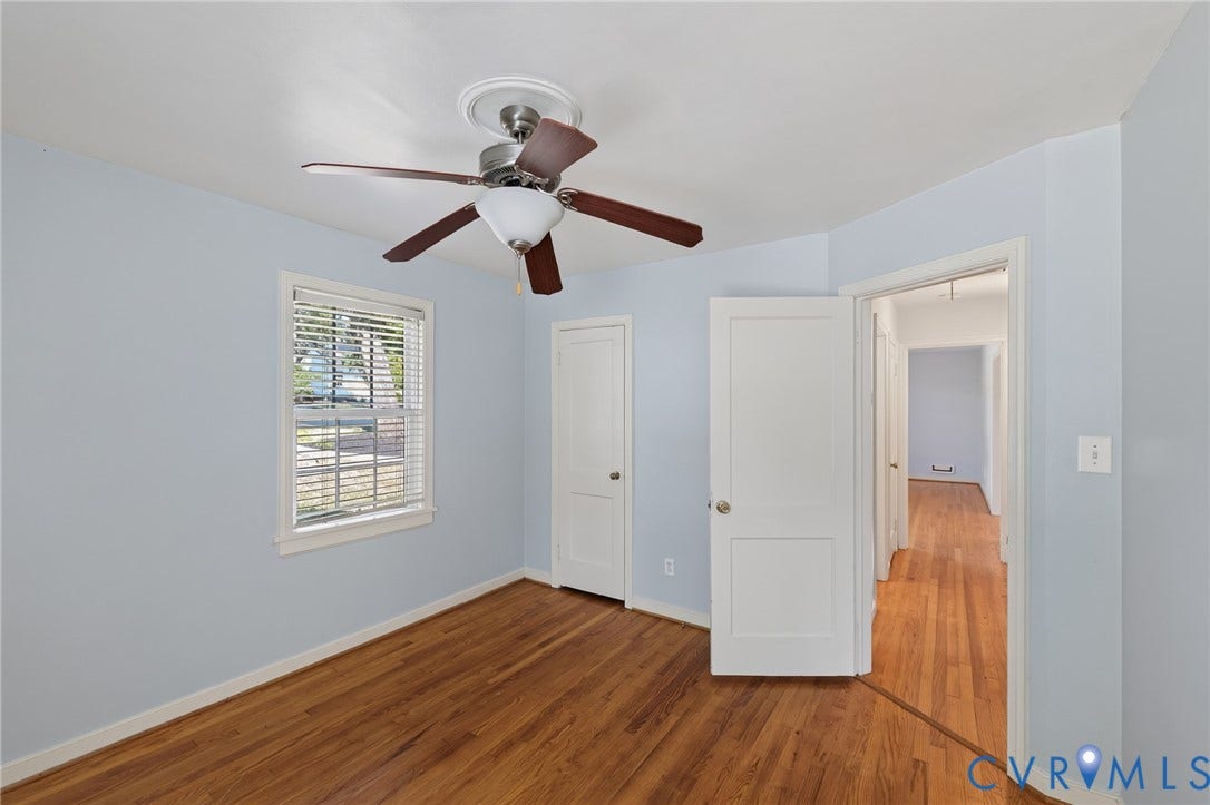 8415 Holly Hill Road, Henrico, VA 23229 Hardwood flooring and a ceiling fan with integrated lighting