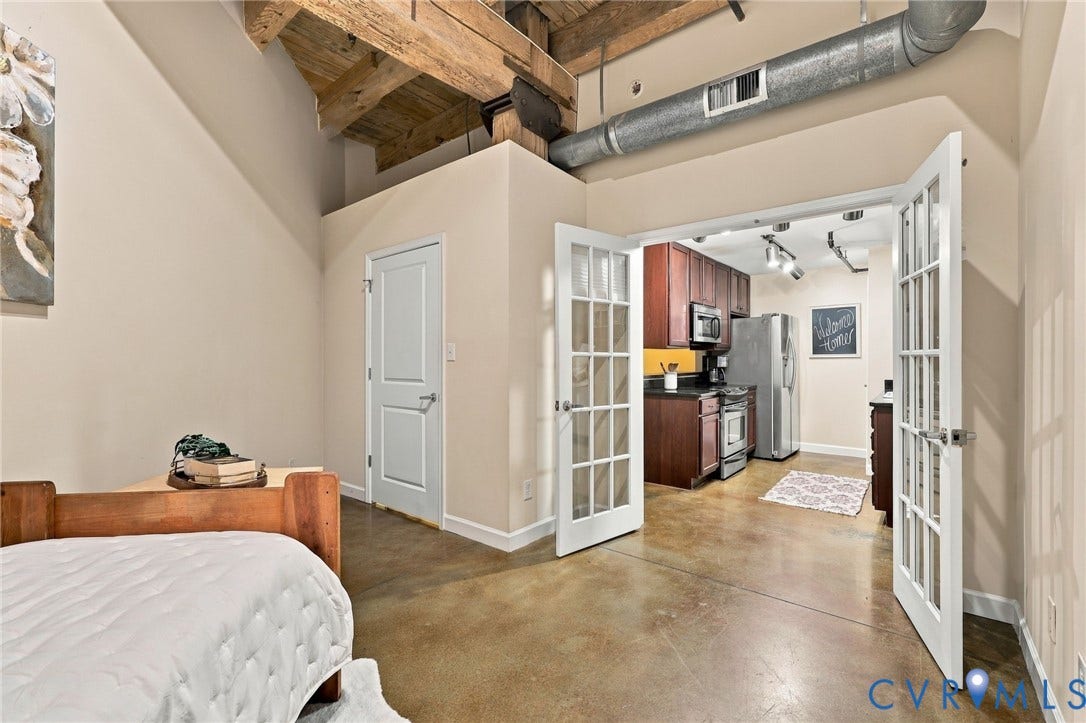 815 Porter Street, #U106, Manchester, Richmond, VA 23224 Connect to the main room by french doors.