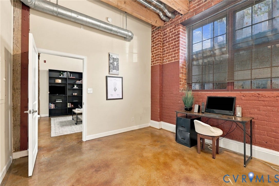 815 Porter Street, #U106, Manchester, Richmond, VA 23224 Plenty of room for a desk or couch in the primary.
