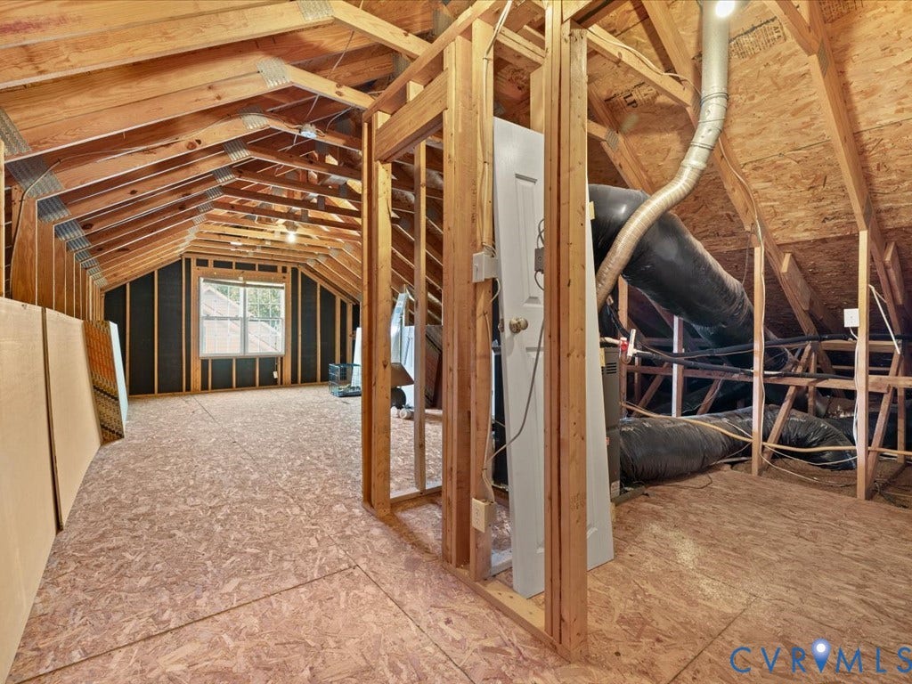 Walk up attic can be finished - flooring and drywall waiting!