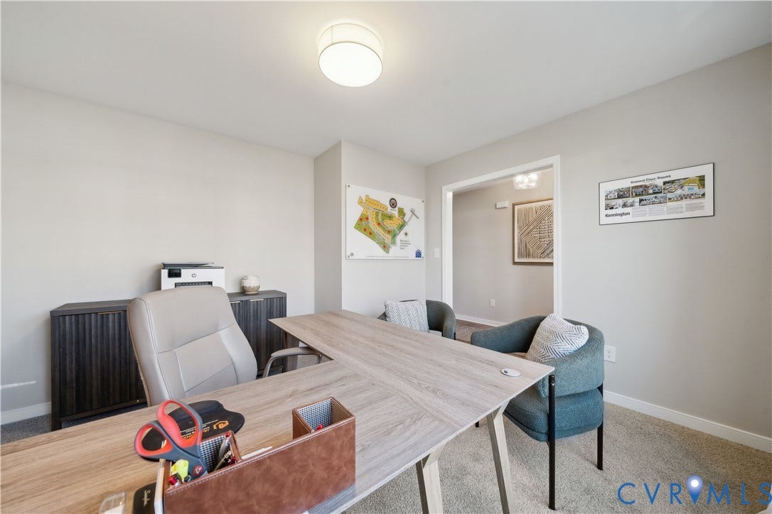 535 Wendenburg Terrace, #MODEL, Kennington, Aylett, VA 23009 Recessed lighting, light gray carpet flooring, and a wide entryway