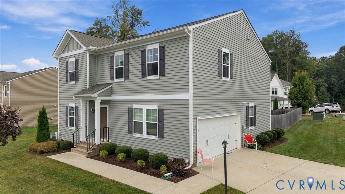 Built in 2020 this home offers low maintenance vinyl siding, double width paved driveway and spacious two car garage.