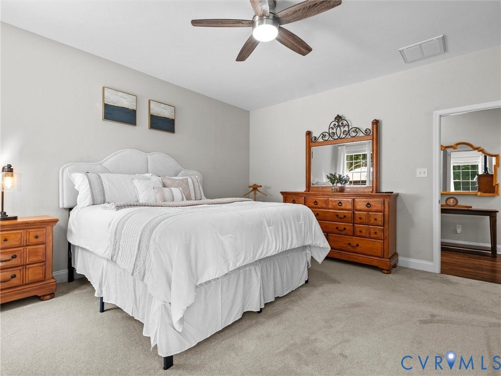 5927 Trenholm Village Drive, Trenholm Village, Powhatan, VA 23139 Wall-to-wall carpeting and neutral wall tones