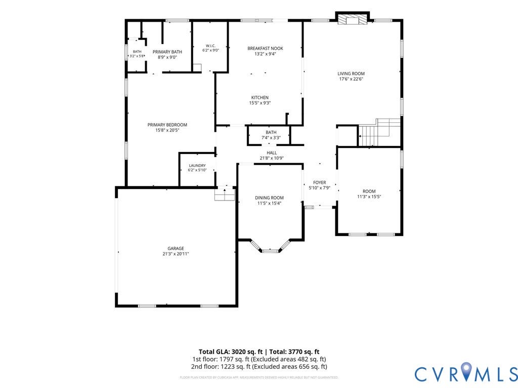 3700 Bremerton Drive, Wellesley, Henrico, VA 23233 Floor plan