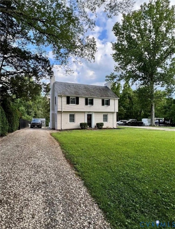 13232 W James Anderson Highway, Courthouse Area, Buckingham, VA 23921 Two-story residence with a light-colored exterior and a dark roof