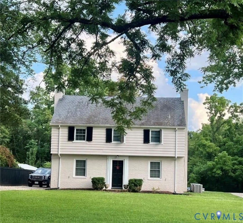 13232 W James Anderson Highway, Courthouse Area, Buckingham, VA 23921 Two-story residence featuring a shingle roof, painted siding, and a stucco lower level