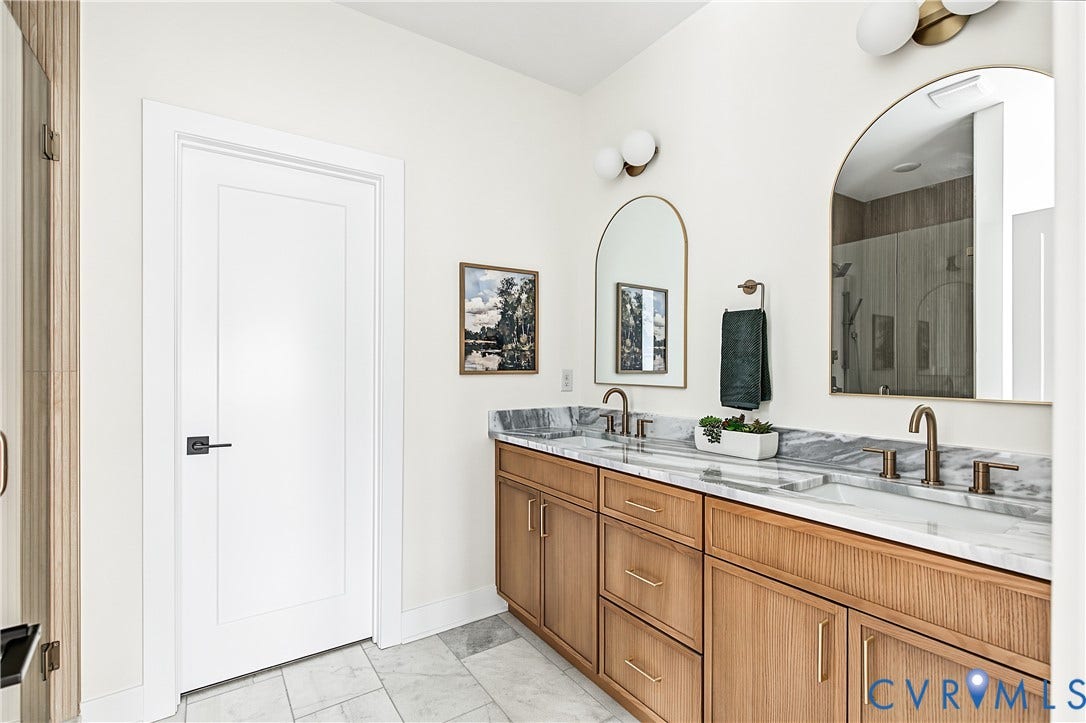 Staged mirror image floorplan by same builder