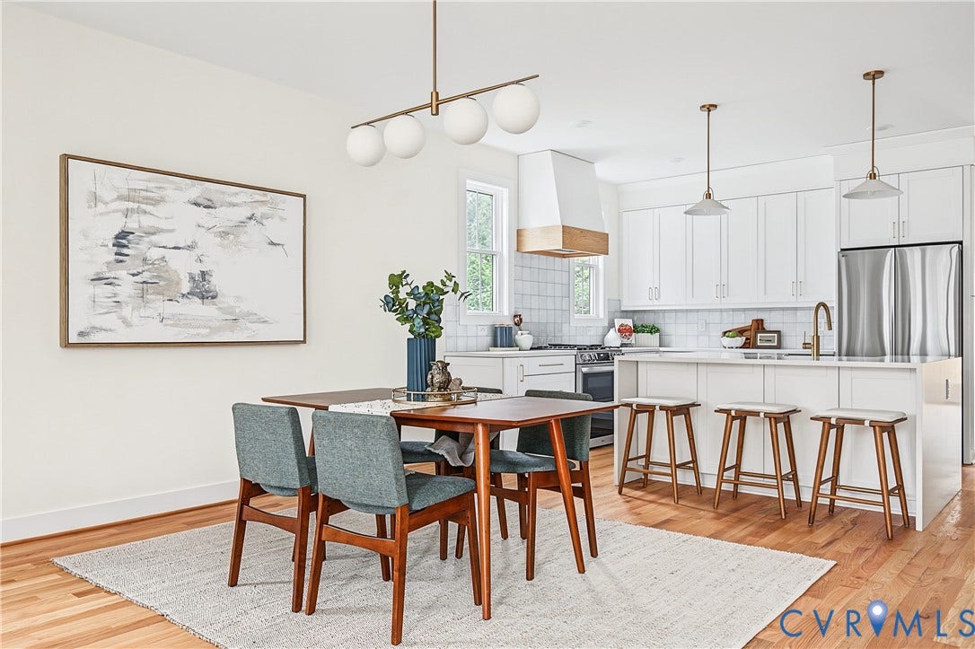 Staged mirror image floorplan by same builder