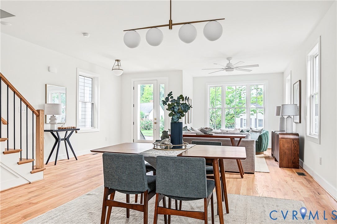 Staged mirror image floorplan by same builder