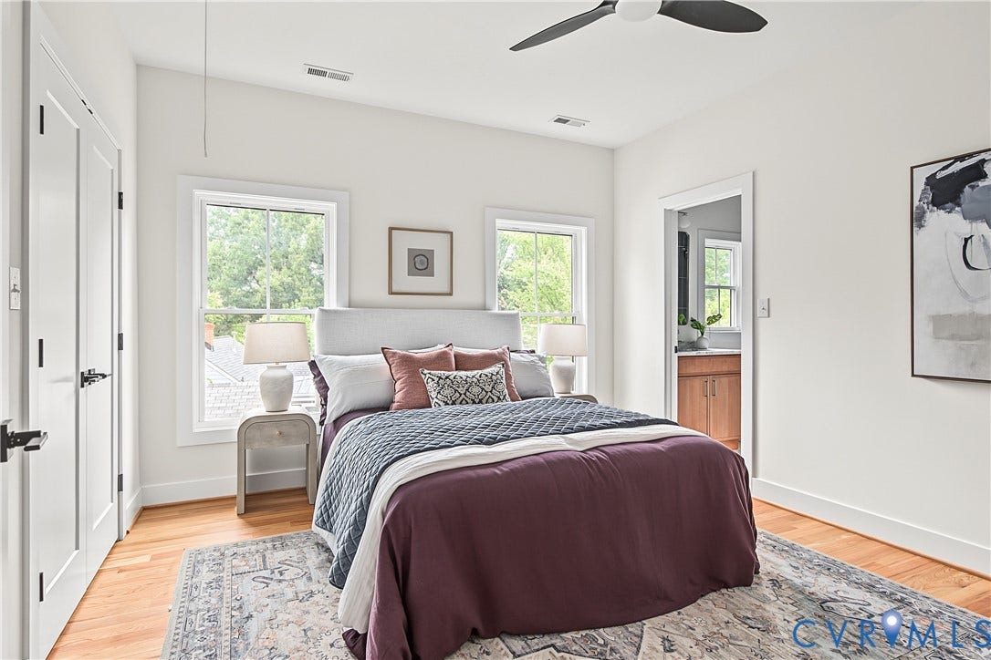 Staged mirror image floorplan by same builder