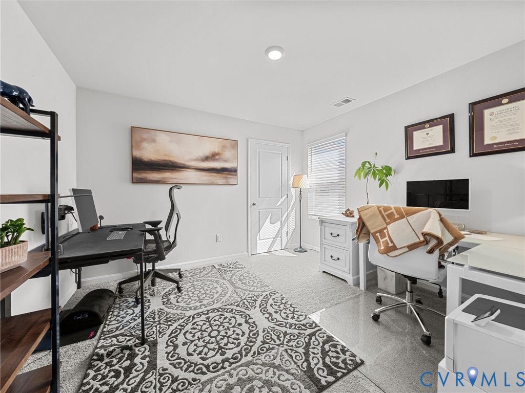7879 Arbor Marsh Terrace, The Arbors, New Kent, VA 23124 Bedroom 2, functioning as home offic