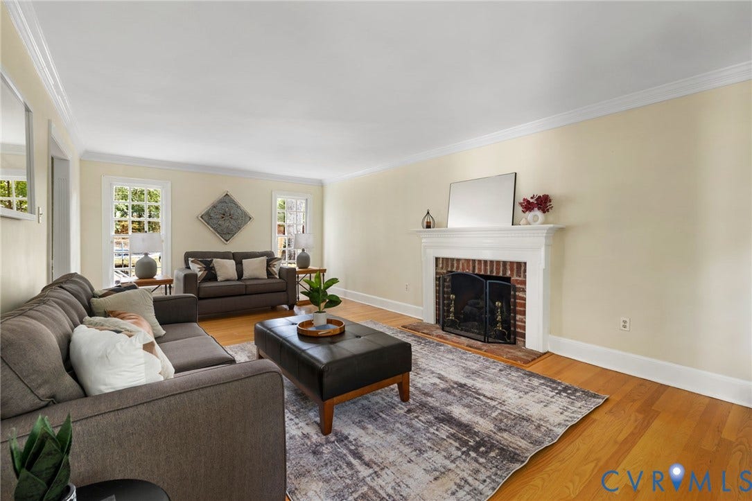 2925 Kenmore Road, Oxford, Richmond, VA 23225 Hdwds, 4 windows, Gas FP, beautiful Millwork