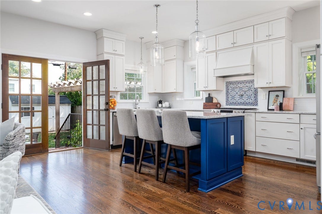 Gleaming hardwood floors