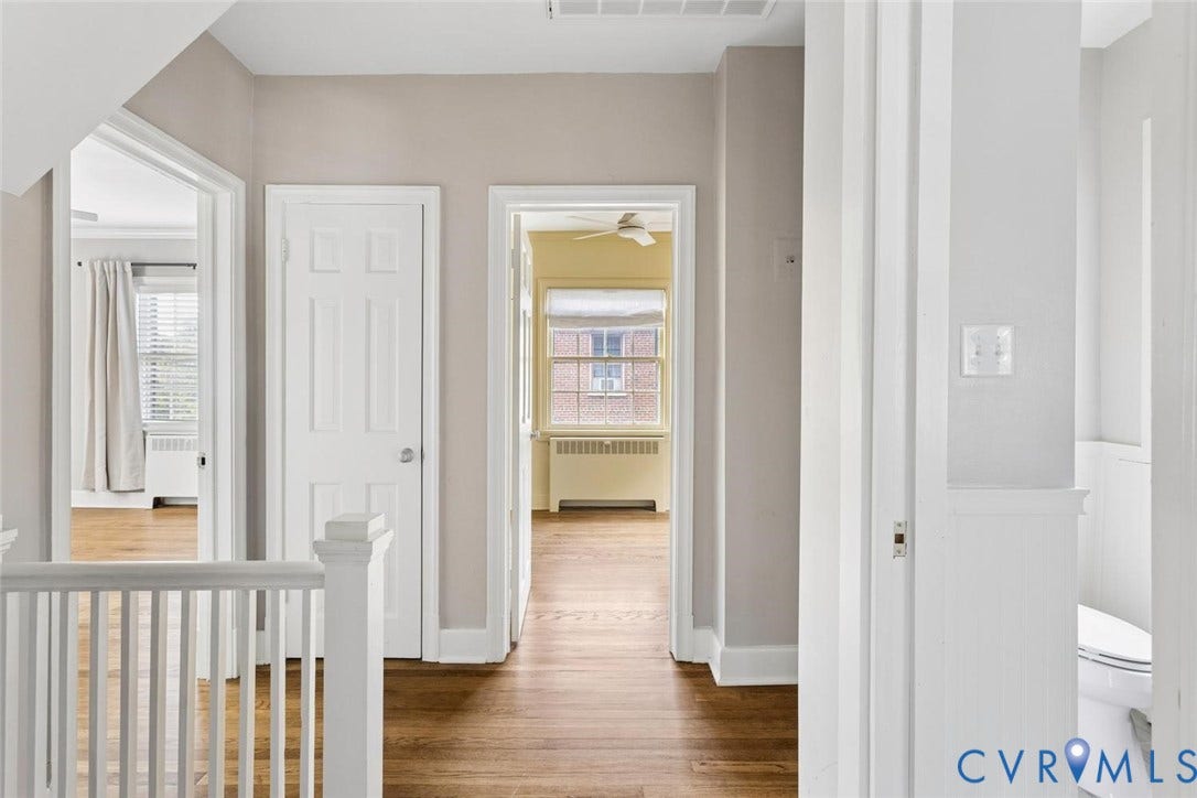 1316 Brookland Parkway, Richmond, VA 23227 Wood-finish flooring throughout, white trim, and white paneled doors