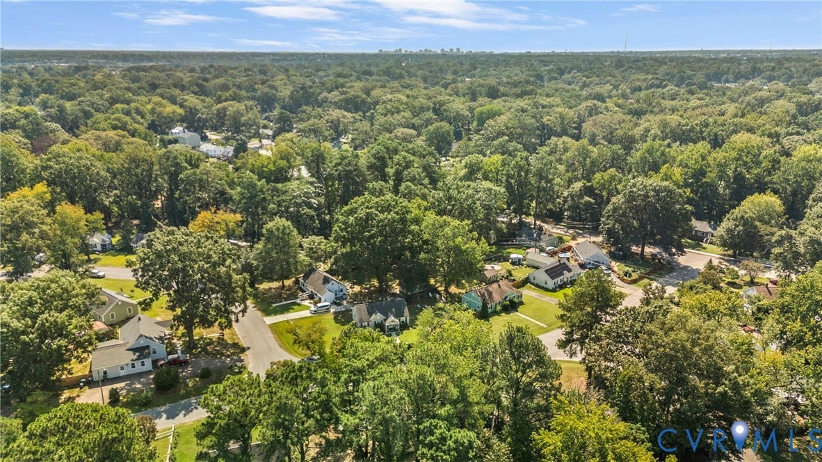 7406 Alycia Avenue, Henrico, VA 23228 Lush tree canopy surrounding residential properties