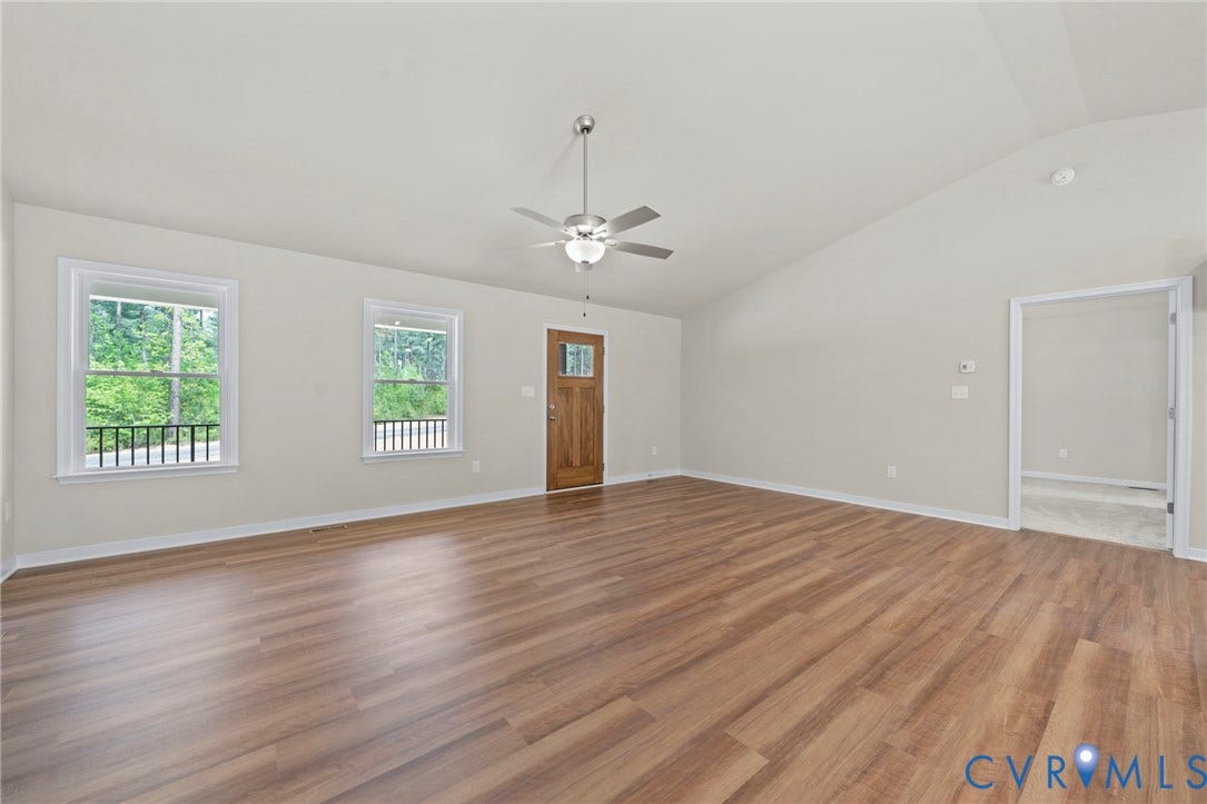 TBD Belsches Road, Bumpass, VA 23024 View to entrance. Vaulted ceilings.