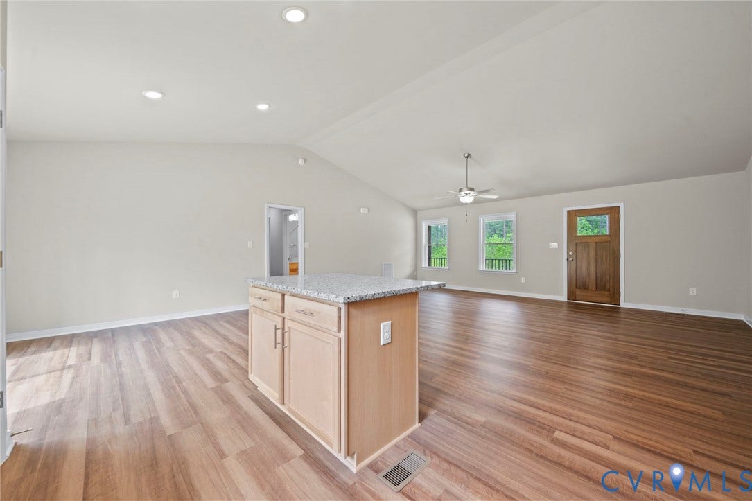 TBD Belsches Road, Bumpass, VA 23024 View from kitchen of living/dining room