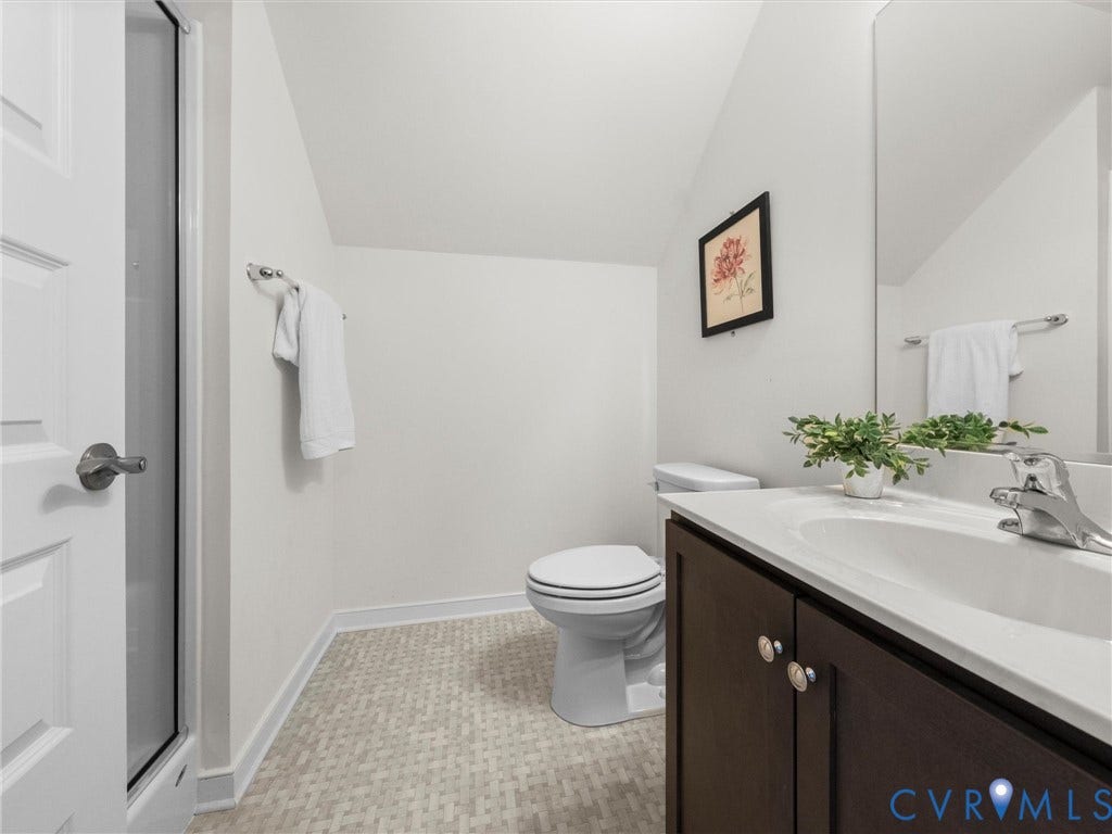 6728 Welara Run, Greenwich Walk At Fox Creek, Moseley, VA 23120 Bathroom on second floor.
